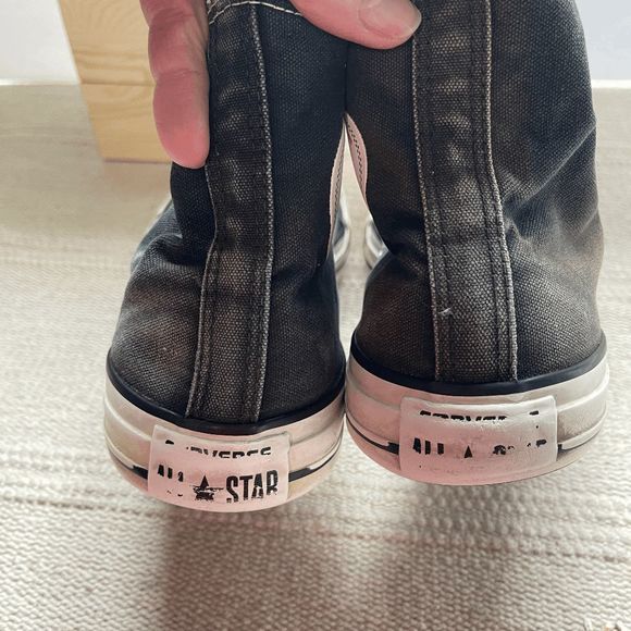 Converse Chuck Taylor All Stars, Black High Tops, Size M9, W11 - Picture 6 of 7